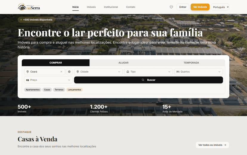 Imóveis na Serra